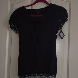 Anna Sui for Target black lace tee
